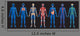 Blue Human Body Systems (Black Background) Wall Decal