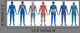 Blue Human Body Systems (White Background) Wall Decal
