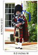 Scottish Bagpiper Full Highland Wall Decal
