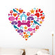 Love for Pets Icon Wall Decal