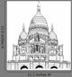 Sacre Coeur Wall Decal