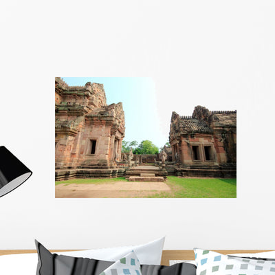 Ancient Castle Panomrung Wall Decal shown on a wall