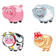 Collection Cartoon Farm Animals Wall Decal
