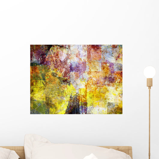 Mixed Media Textures Collage Wall Decal