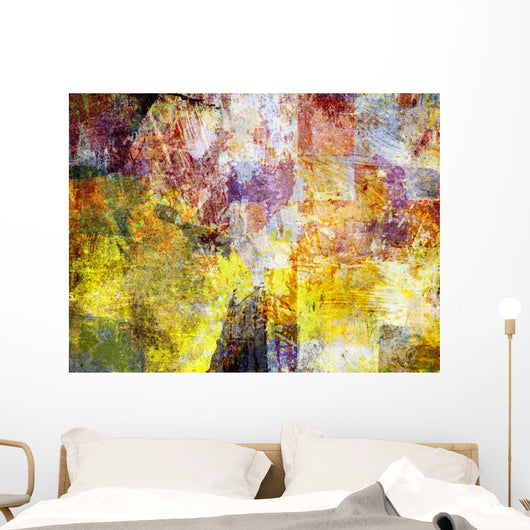 Mixed Media Textures Collage Wall Decal