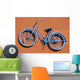 Blue Bicycle Abstract Wall Decal
