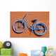 Blue Bicycle Abstract Wall Decal