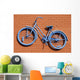 Blue Bicycle Abstract Wall Decal
