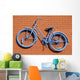Blue Bicycle Abstract Wall Decal