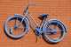 Blue Bicycle Abstract Wall Decal