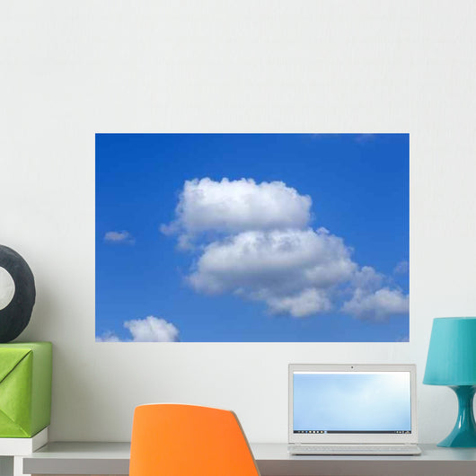 Blue Sky with White Wall Decal