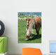 Horses in a Mountain Field Wall Decal
