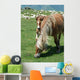 Horses in a Mountain Field Wall Decal