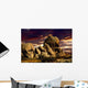 Beautiful Sunset Rocks Joshua Wall Decal
