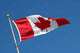 Canadian Flag on a Pole Wall Decal