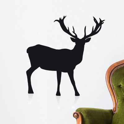 Deer Wall Decal shown on a wall