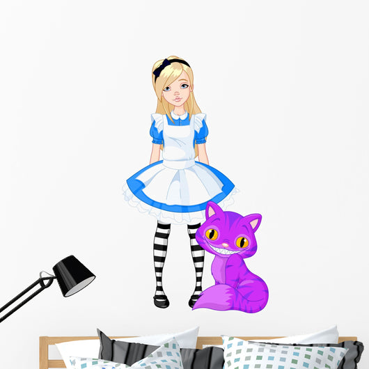 Alice Wonderland Wall Decal
