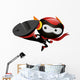 Robot Ninja Kick Wall Decal