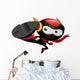 Robot Ninja Kick Wall Decal
