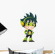 Techno Kid Mascot Standing Wall Decal