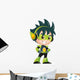 Techno Kid Mascot Standing Wall Decal