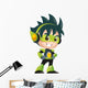 Techno Kid Mascot Standing Wall Decal