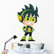 Techno Kid Mascot Standing Wall Decal