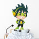 Techno Kid Mascot Standing Wall Decal
