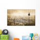 Paris from Montmartre Vintage Wall Decal