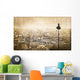 Paris from Montmartre Vintage Wall Decal
