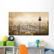 Paris from Montmartre Vintage Wall Decal