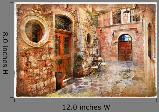 Old Streets Greece Artistic Wall Decal