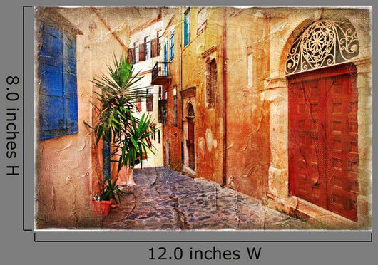 Streets Old Greece Artistic Wall Decal