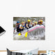 Group People Whitewater Rafting Wall Decal