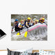 Group People Whitewater Rafting Wall Decal