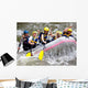 Group People Whitewater Rafting Wall Decal