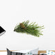 Pine Branch with Cones Wall Decal