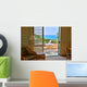 Ocean from Tropical Resort Wall Decal