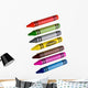 Wax Crayons White Wall Decal