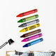 Wax Crayons White Wall Decal