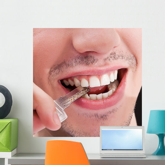 Man with White Teeth Wall Decal
