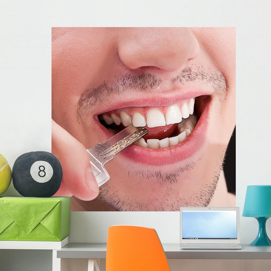 Man with White Teeth Wall Decal