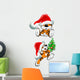 Christmas Tiger Wall Decal