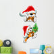 Christmas Tiger Wall Decal