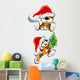 Christmas Tiger Wall Decal