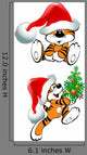 Christmas Tiger Wall Decal