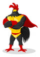 Super Rooster Wall Decal
