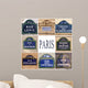 Bonding Paris Street Plates Wall Decal