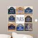 Bonding Paris Street Plates Wall Decal