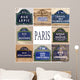 Bonding Paris Street Plates Wall Decal